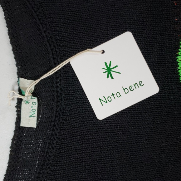 NWT Oversized Black AMOUR Italian chic Sweater sz 1X - Picture 8 of 9